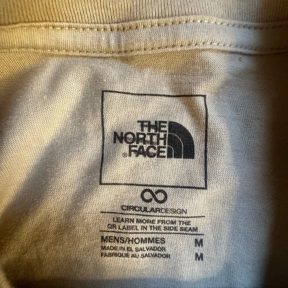 The North Face Men's Beige Long Sleeve Tee - Picture 3 of 6